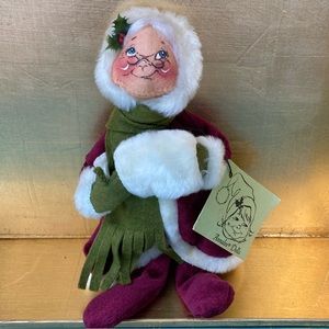 Vintage Annalee Mrs Claus Mobilitee Doll Inc 1963-1984